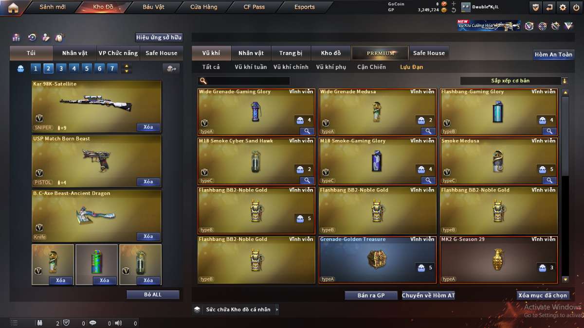 shop acc cf uy tin gia re